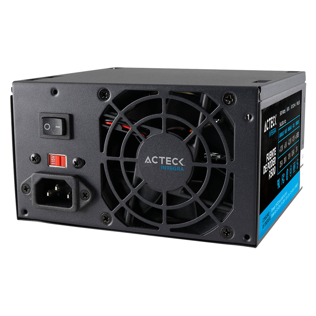 Fuente de Poder Atx 500w Acteck 20 y 24 Pines