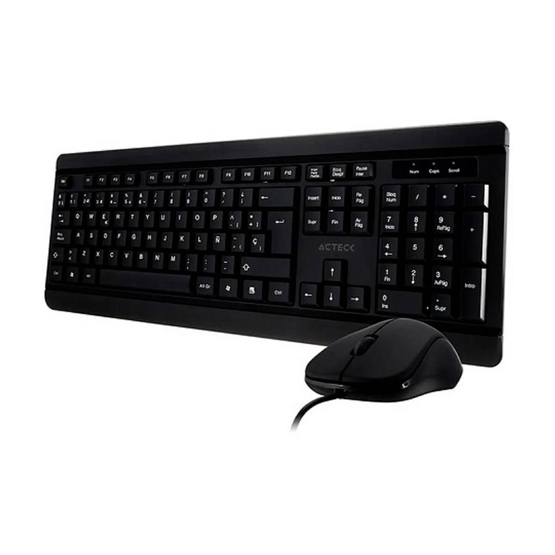 Kit de Teclado y Mouse Acteck USB Alámbrico AC-928984