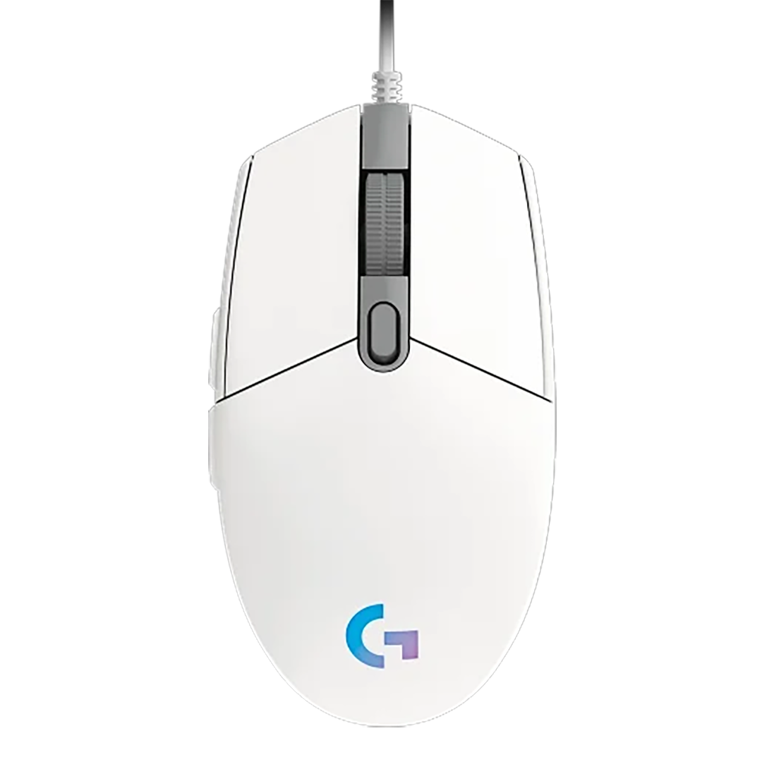 Mouse Gamer RGB Logitech G203 Lightsync Blanco 8000 DPI