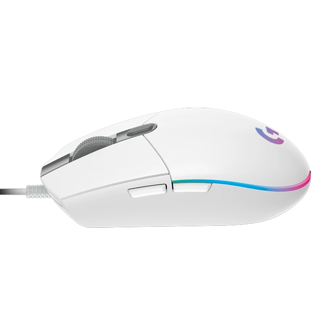 Mouse Gamer RGB Logitech G203 Lightsync Blanco 8000 DPI