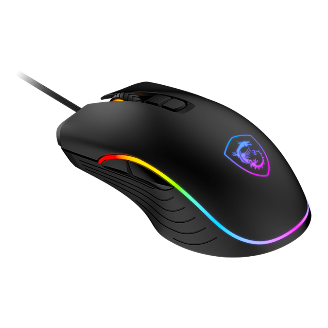Mouse Gamer RGB MSI Forge GM300 Negro 7200 DPI