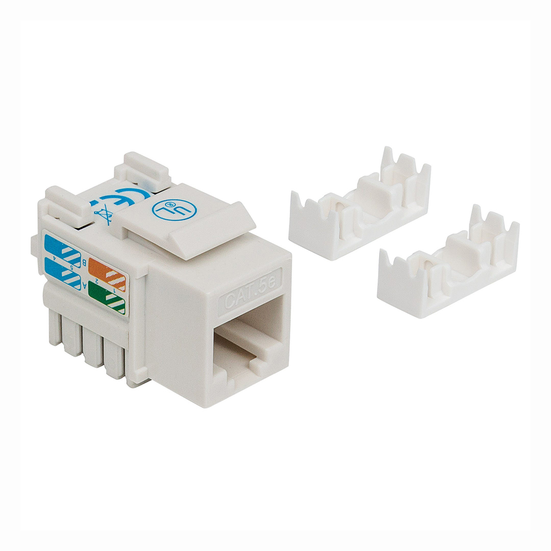 Jack RJ45 Cat 5e Intellinet UTP Keystone de Impacto Blanco