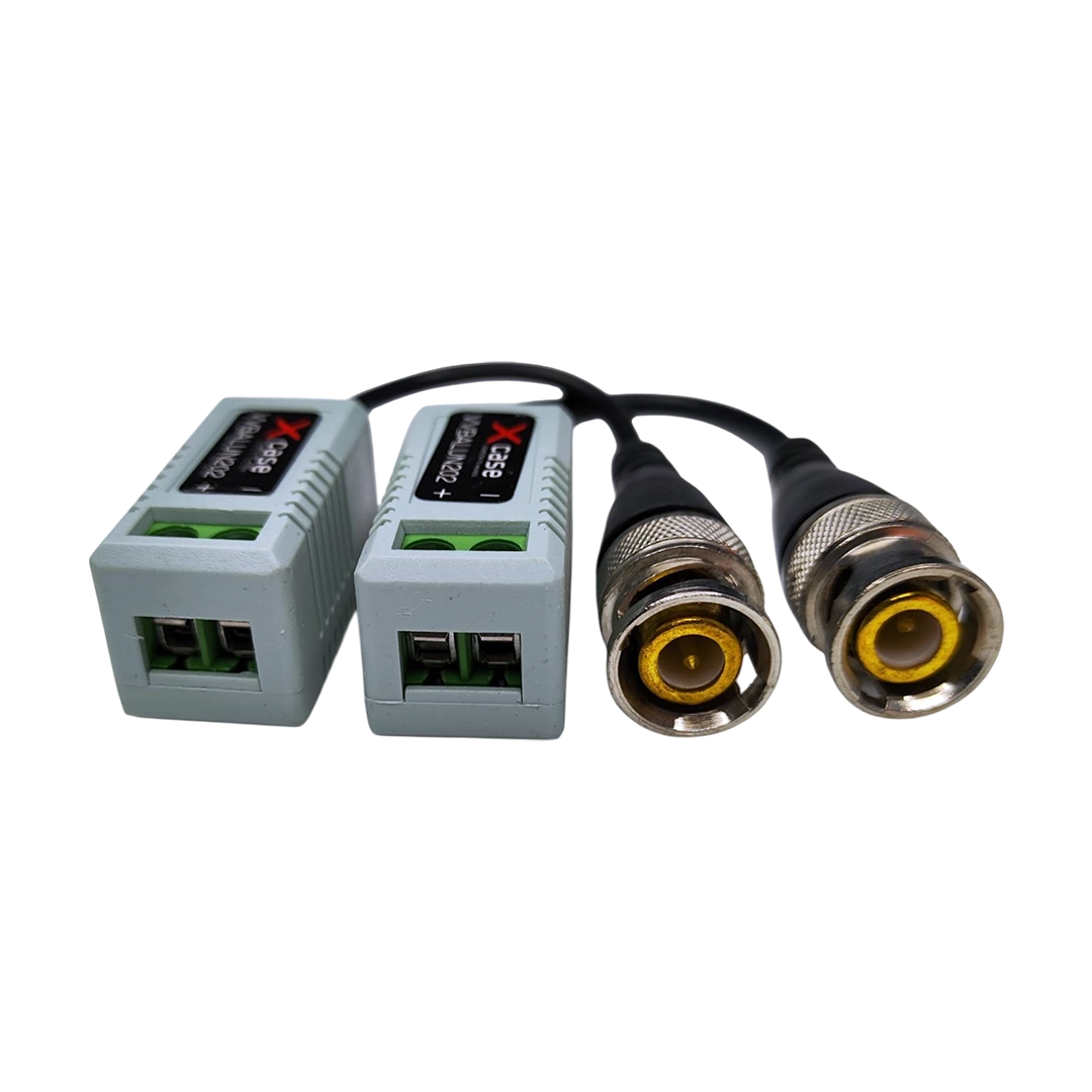 Par Transceptores Balun Pasivo Video BNC Xcase