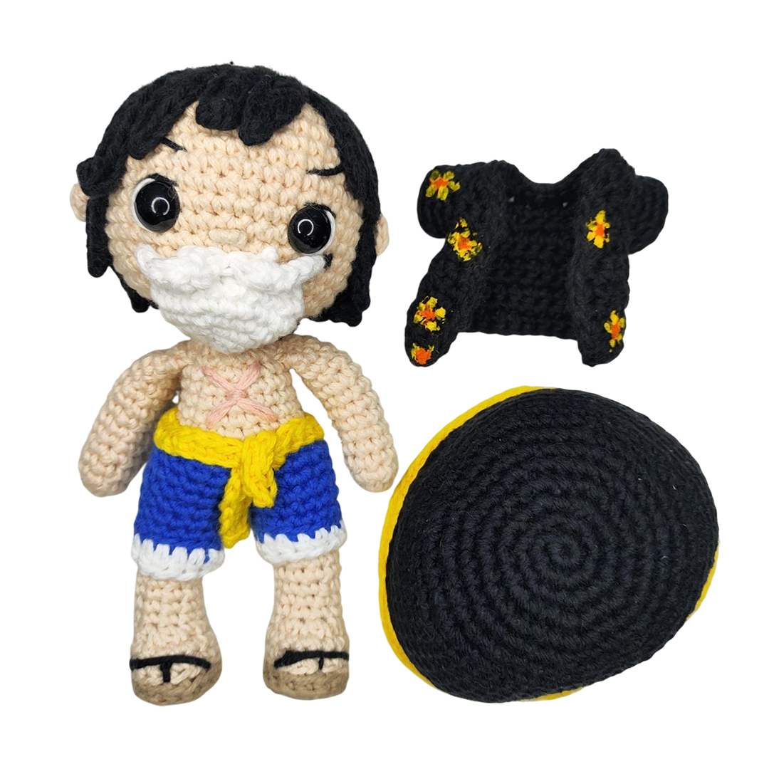 Amigurumi Monkey D. Luffy Lucy Dressrosa Crochet Artesanal