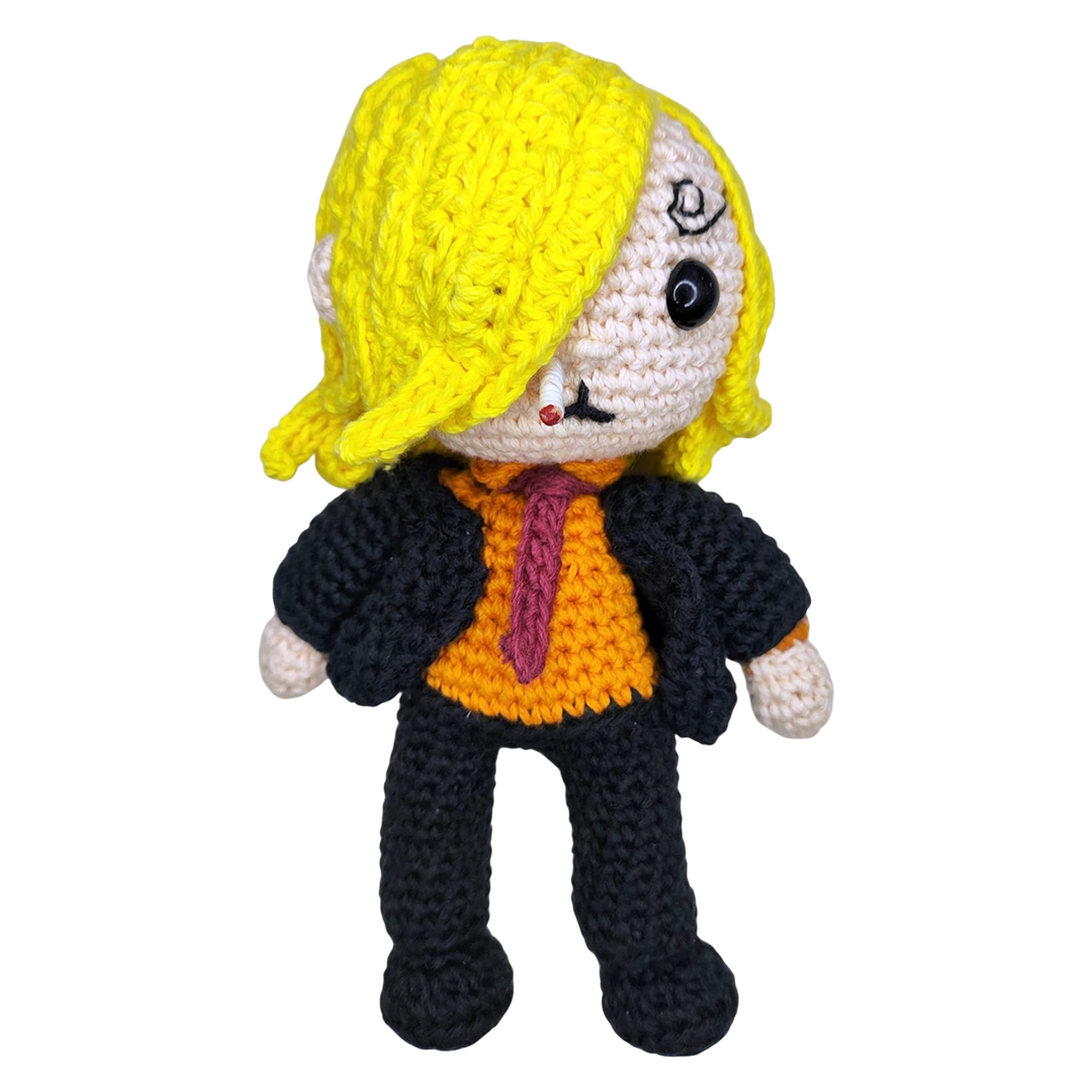 Amigurumi Vinsmoke Sanji One Piece Crochet Artesanal