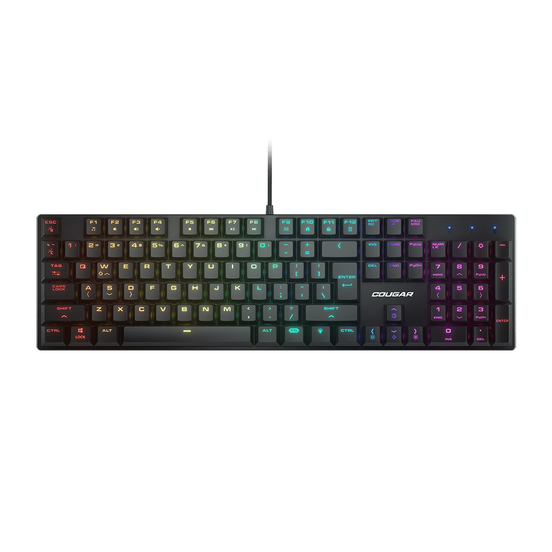 Kit de Teclado Mecanico y Mouse Cougar Combat RGB Switch Red