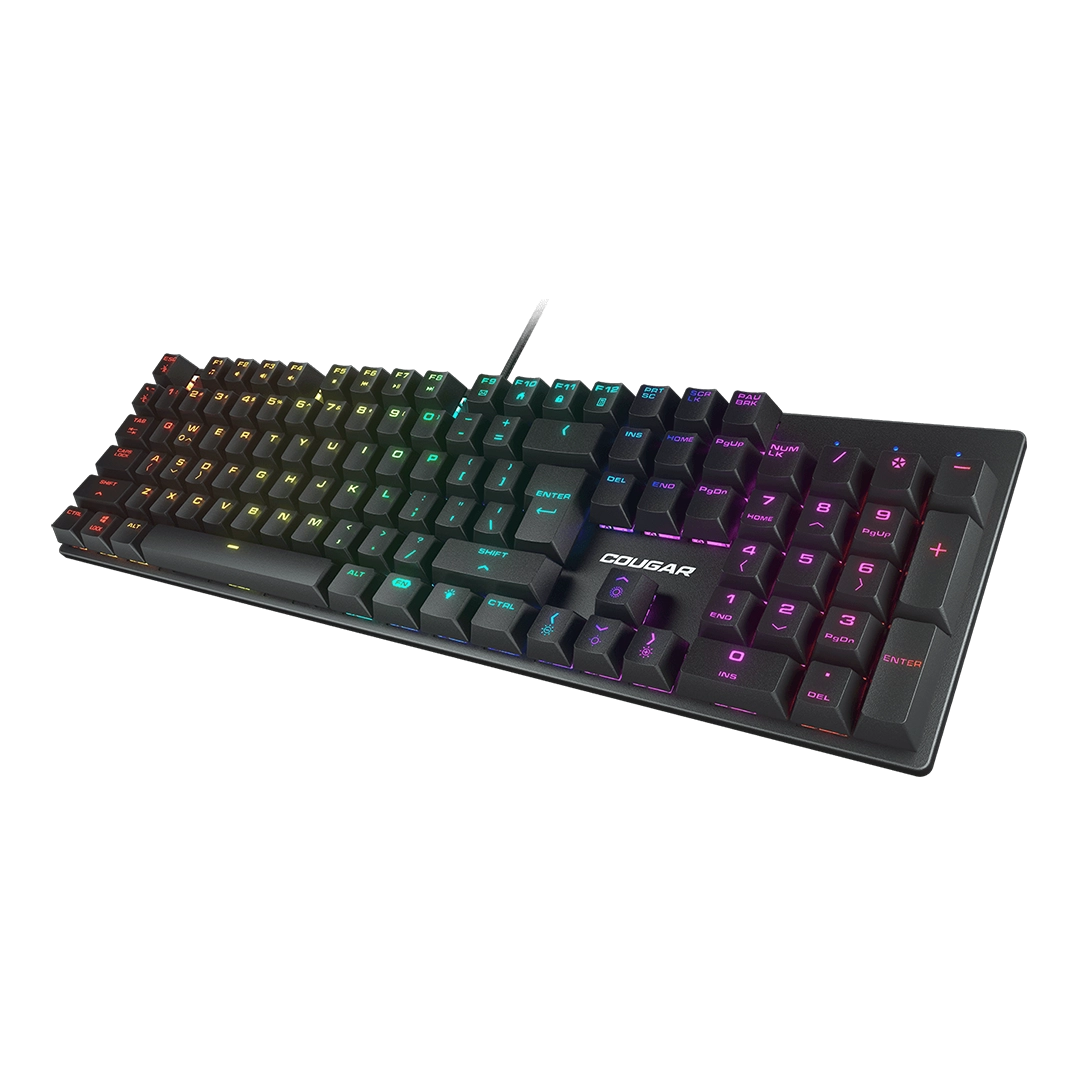 Kit de Teclado Mecanico y Mouse Cougar Combat RGB Switch Red