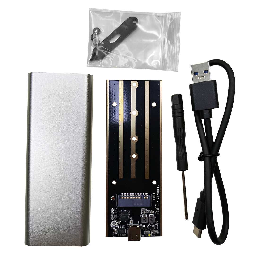 Gabinete Case SSD M.2 Sata a USB 3.0 Gris