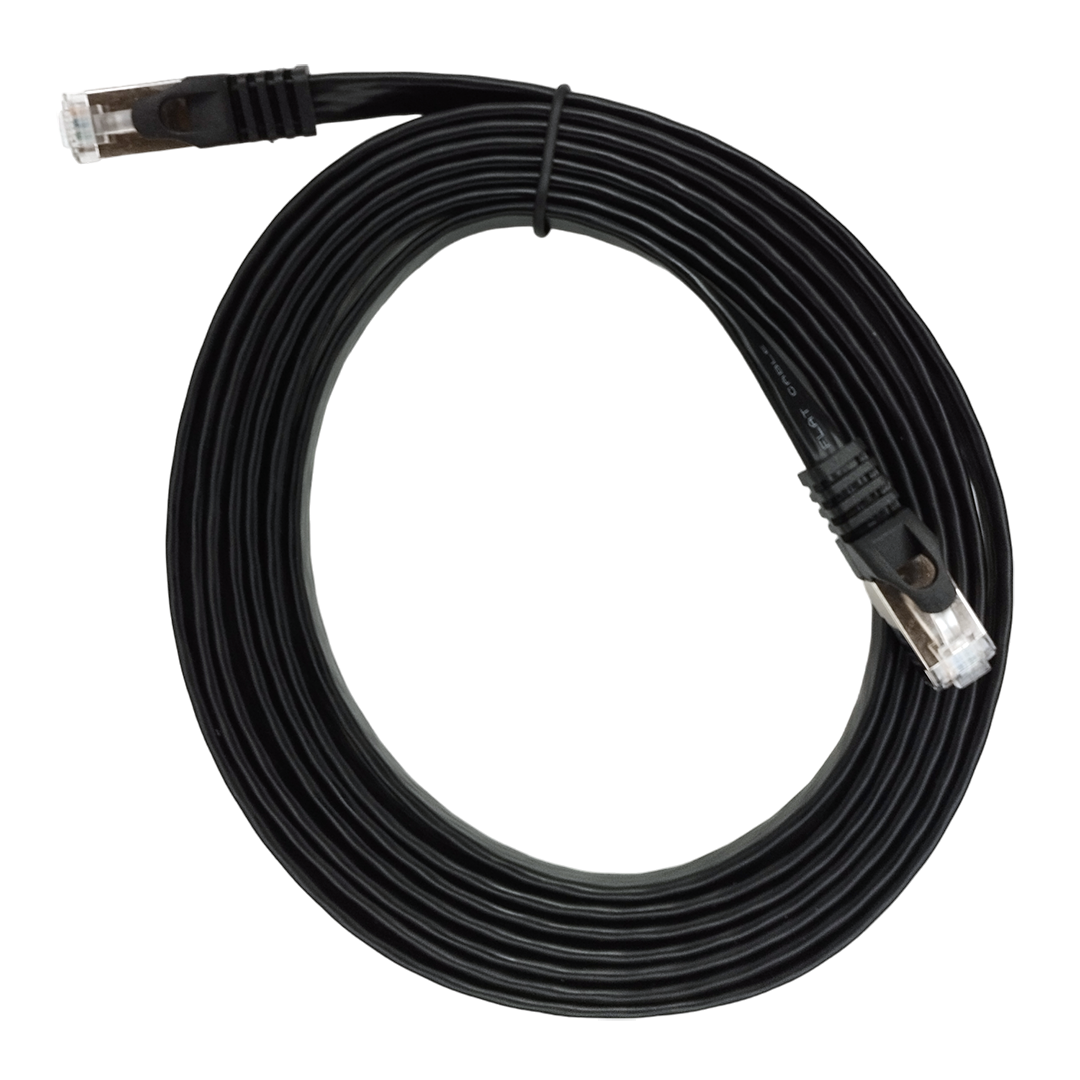 Cable Plano de Red 3 Metros Patch Cord RJ45 Cat 7 Ethernet