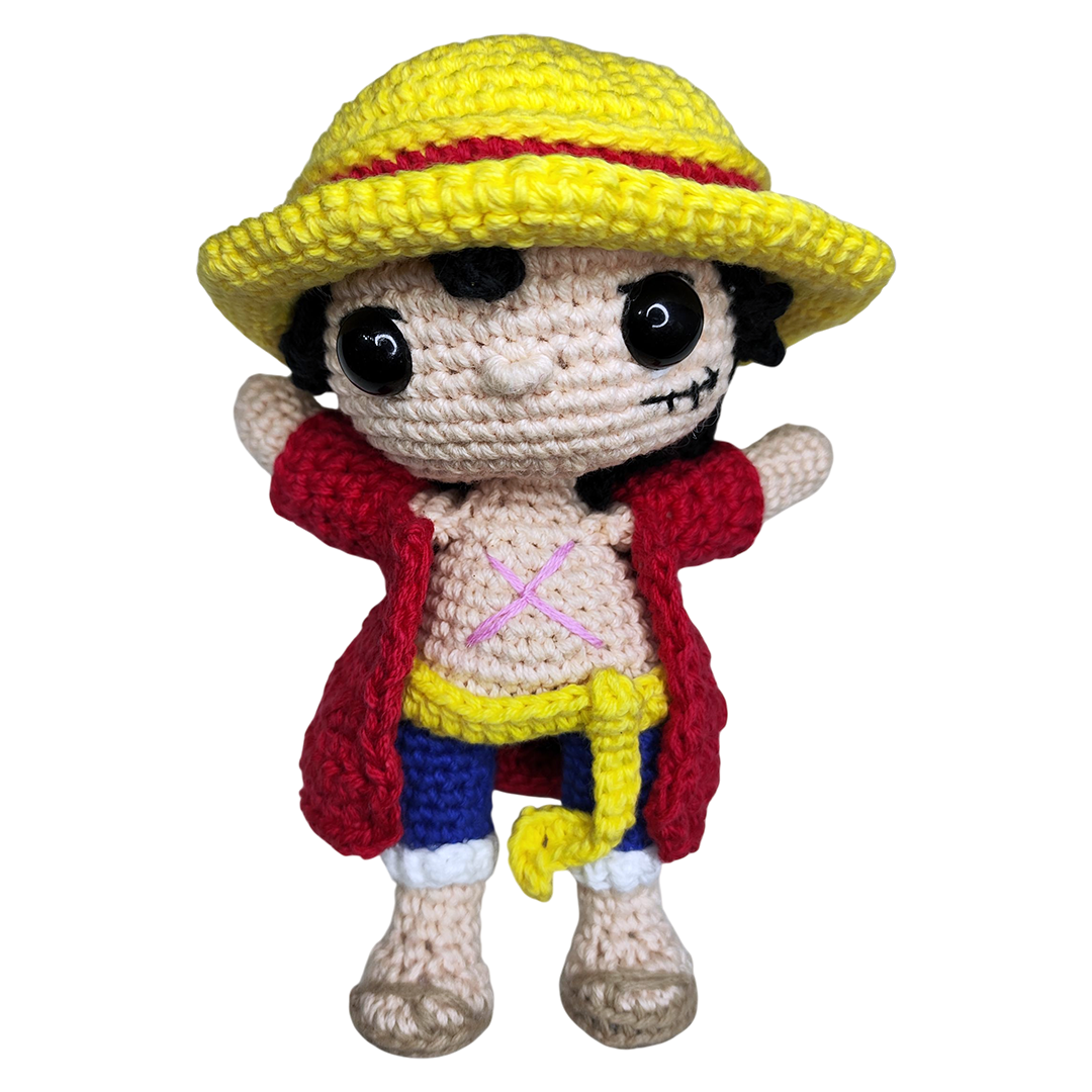 Amigurumi Monkey D Luffy One Piece Crochet Artesanal