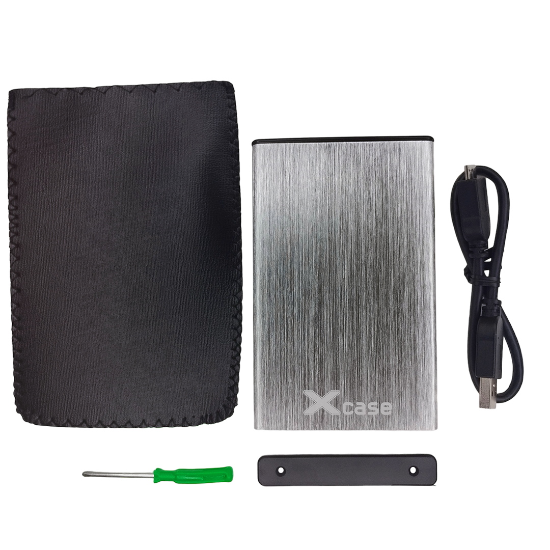 Gabinete Case USB 3.0 para Disco Duro 2.5” Plata