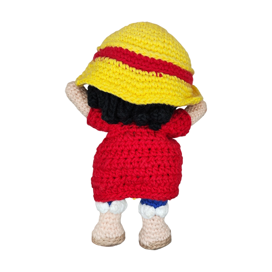 Amigurumi Monkey D Luffy One Piece Crochet Artesanal