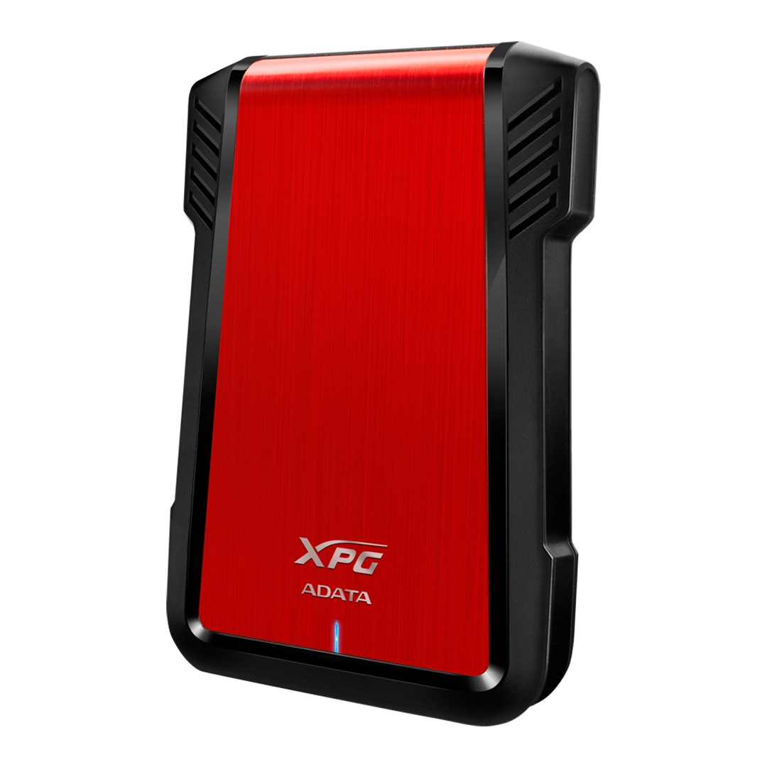 Gabinete Case Disco Duro Sata Adata Ex500 Alta Velocidad 6gb/s Rojo