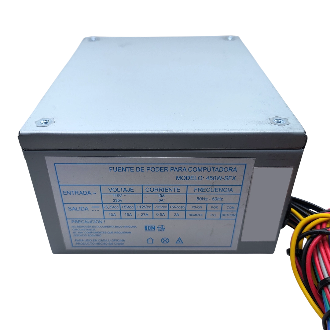 Fuente De Poder SFX Slim 450w Xcase 20 Y 24 Pines