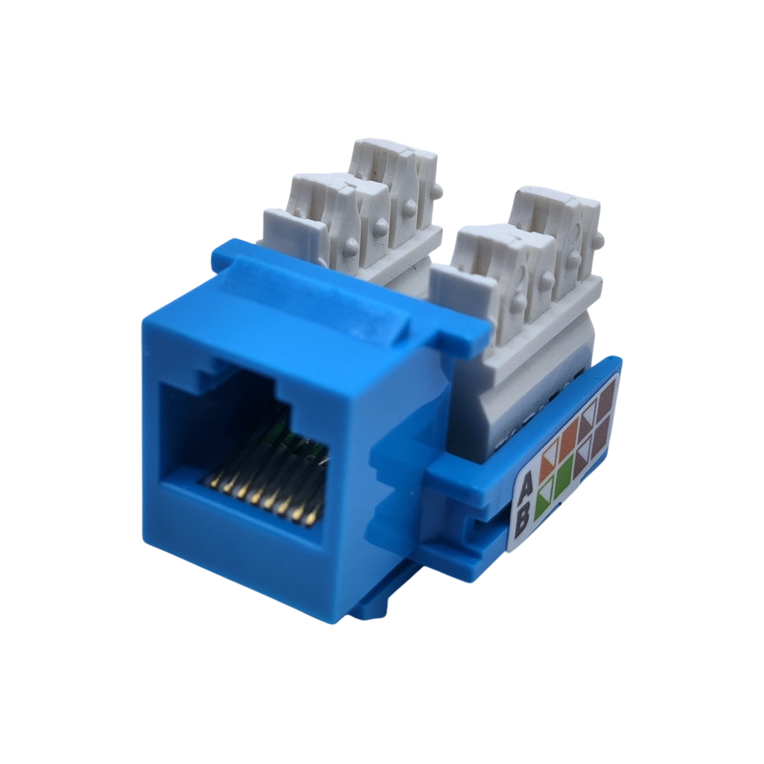 Jack Rj45 Cat 5e Azul Utp Conector Hembra Red 1 Pieza