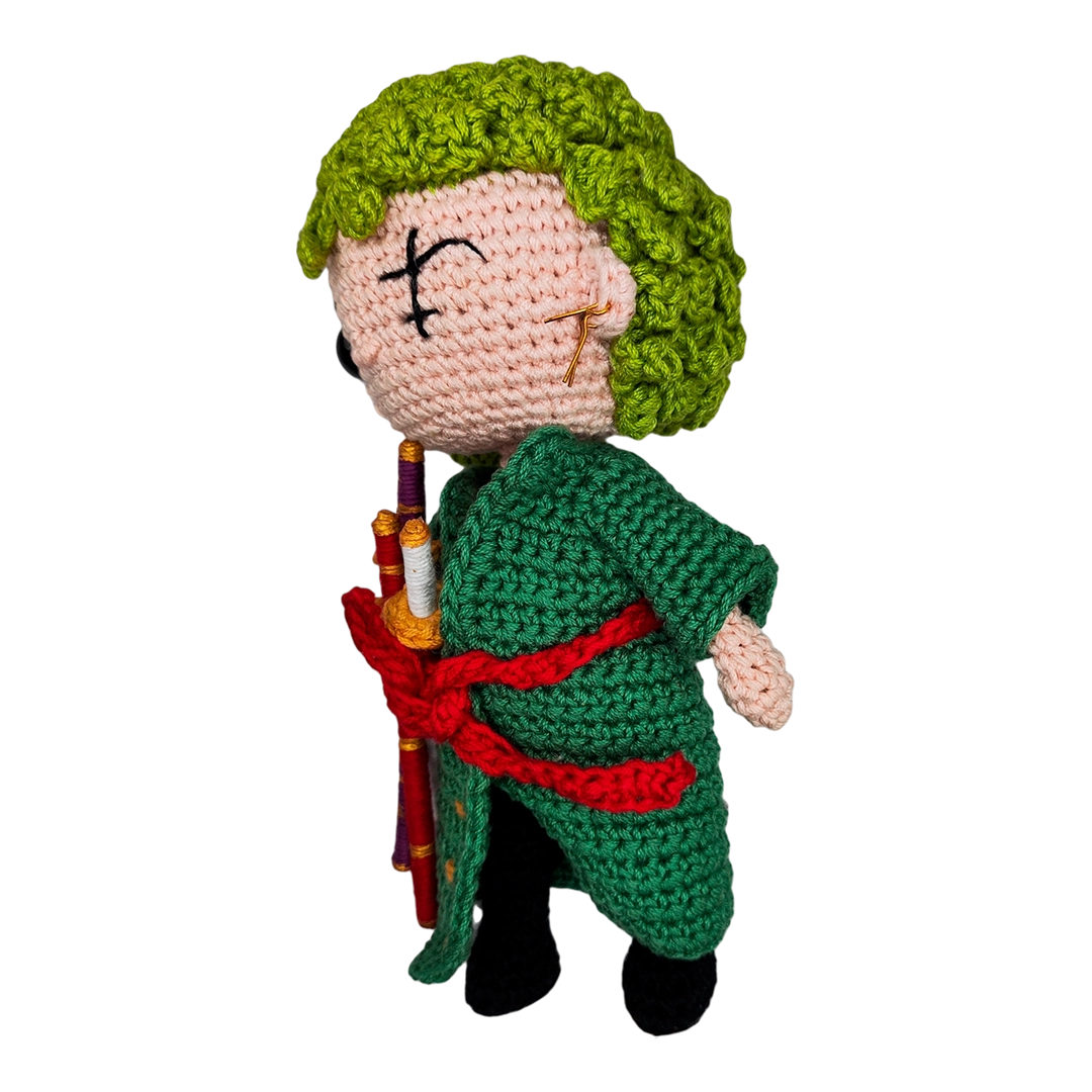 Amigurumi One Piece Roronoa Zoro Crochet Artesanal