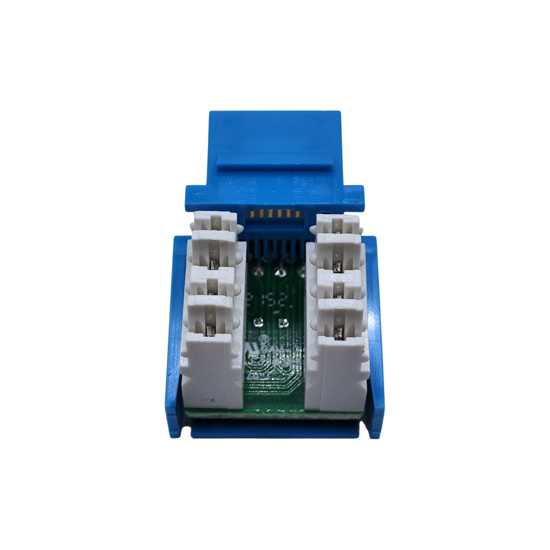 Jack Rj45 Cat 5e Azul Utp Conector Hembra Red 1 Pieza
