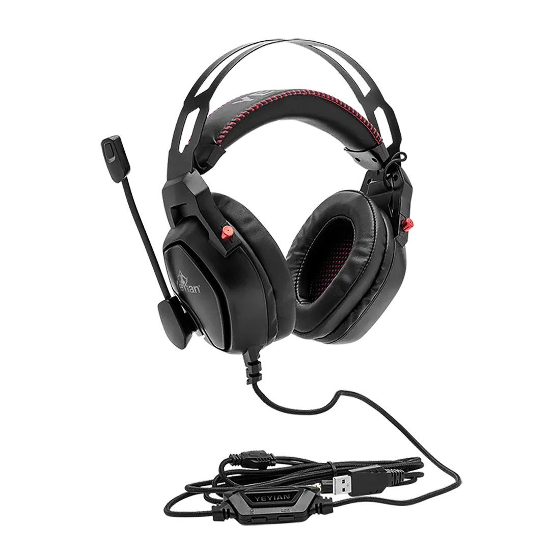 Headset Diadema con Micrófono Gamer RGB Yeyian Vicious Conexión 3.5mm + USB