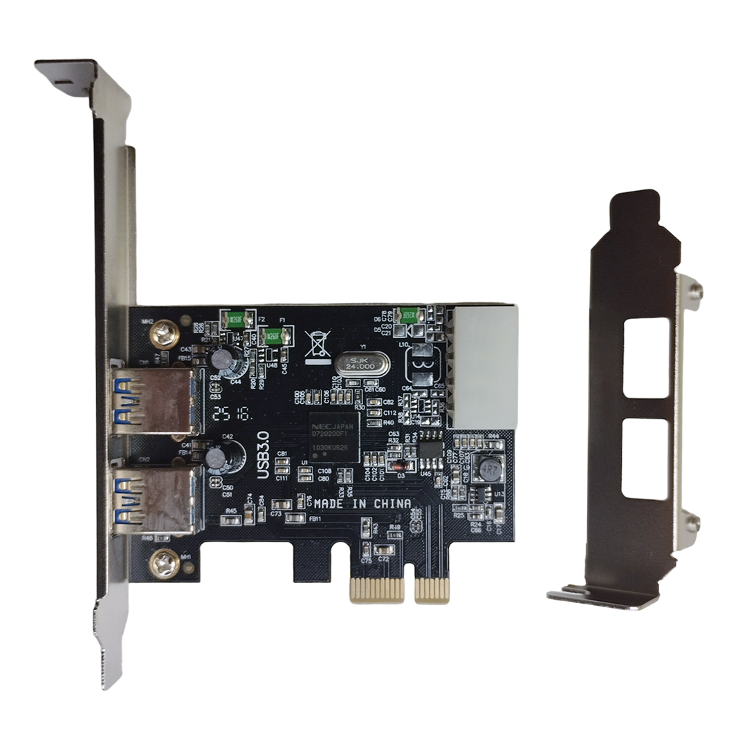 Tarjeta PCI Express con 2 Puertos USB 3.0 Bajo Perfil