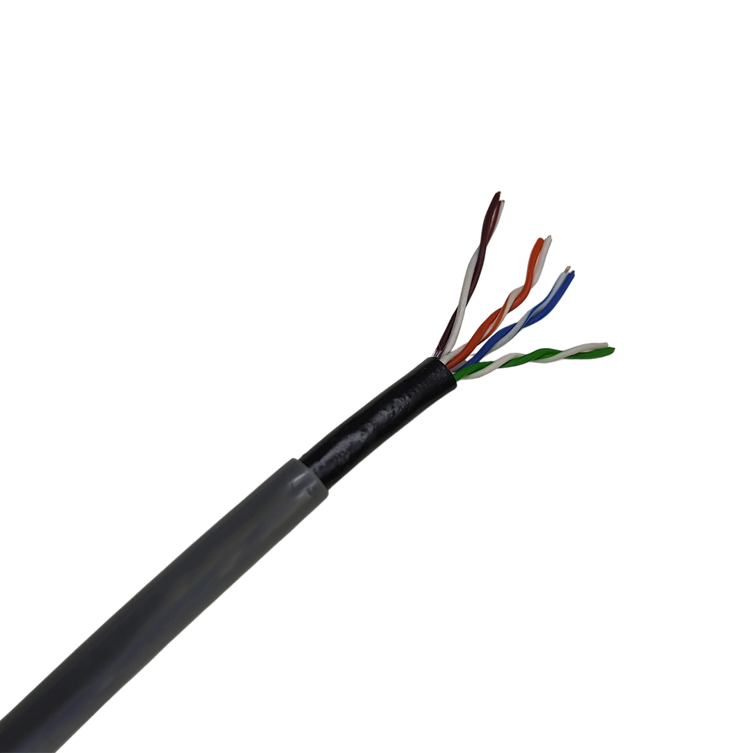 Bobina 100 Metros Cable Utp Cat 5e Exterior Doble Forro Gris 8 Hilos