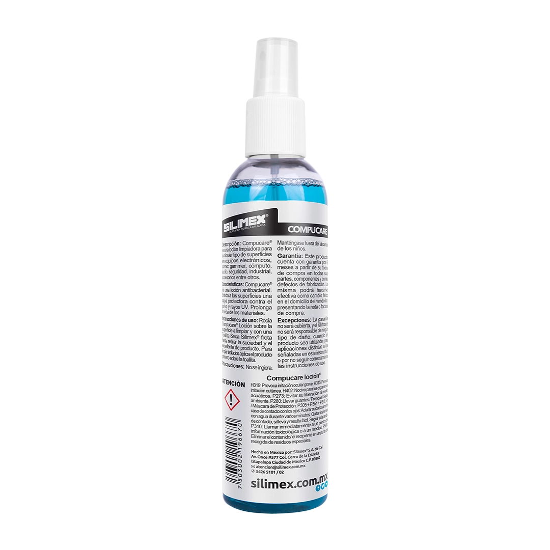 Locion Limpiadora Silimex Compucare Para Equipos De Computo 250ml