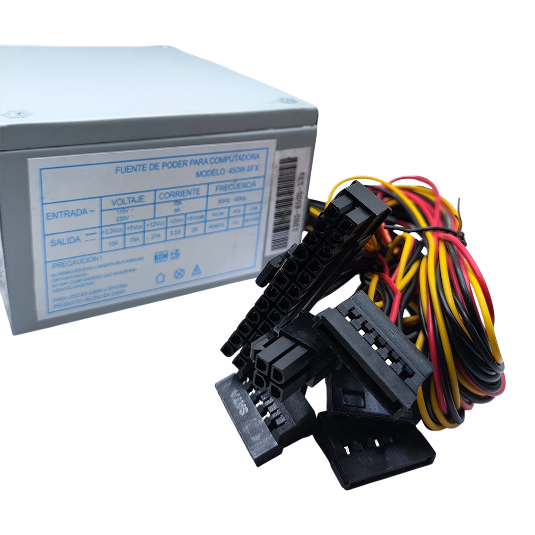 Fuente De Poder SFX Slim 450w Xcase 20 Y 24 Pines