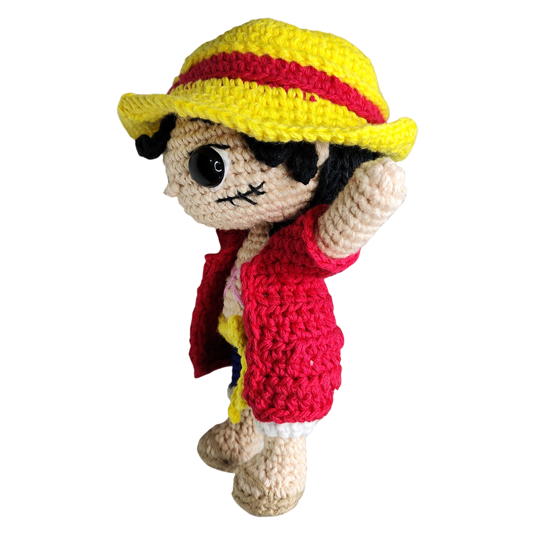 Amigurumi Monkey D Luffy One Piece Crochet Artesanal