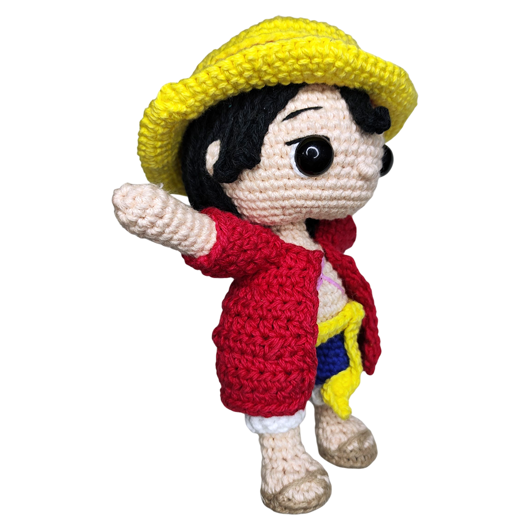 Amigurumi Monkey D Luffy One Piece Crochet Artesanal