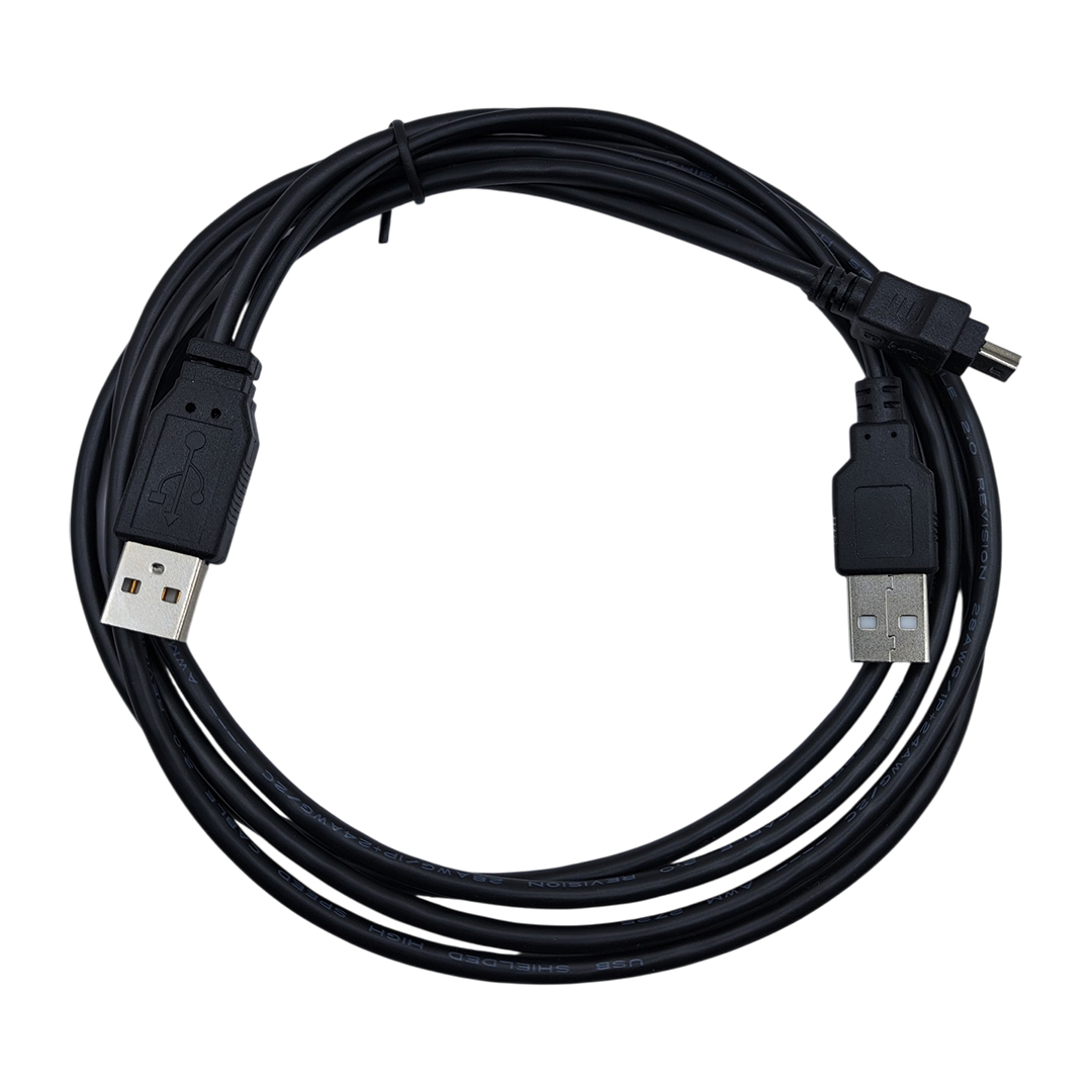 Cable USB 2.0 Doble Macho a Mini USB-B 5 Pines 1.80 metros