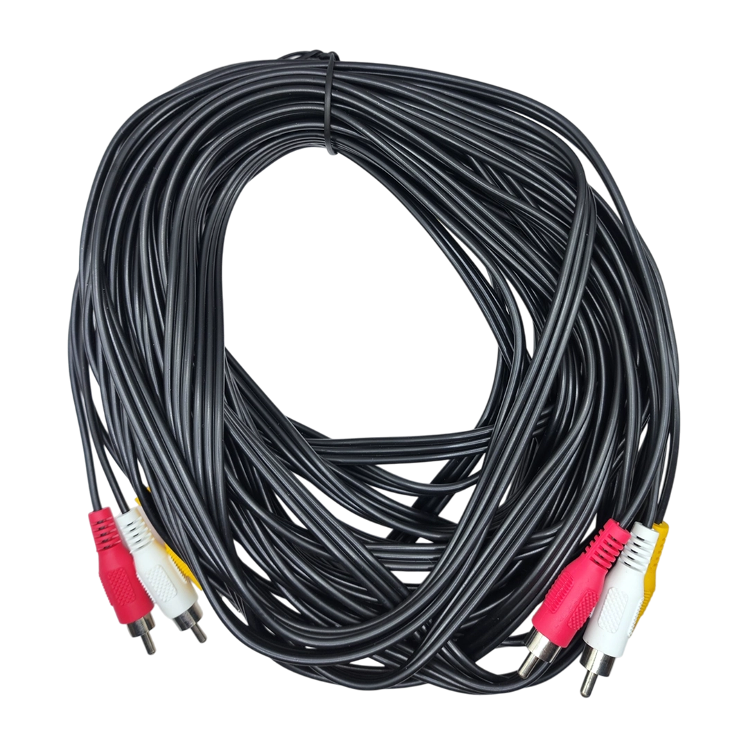 Cable Rca Macho A Macho 10 Metros Audio Y Video