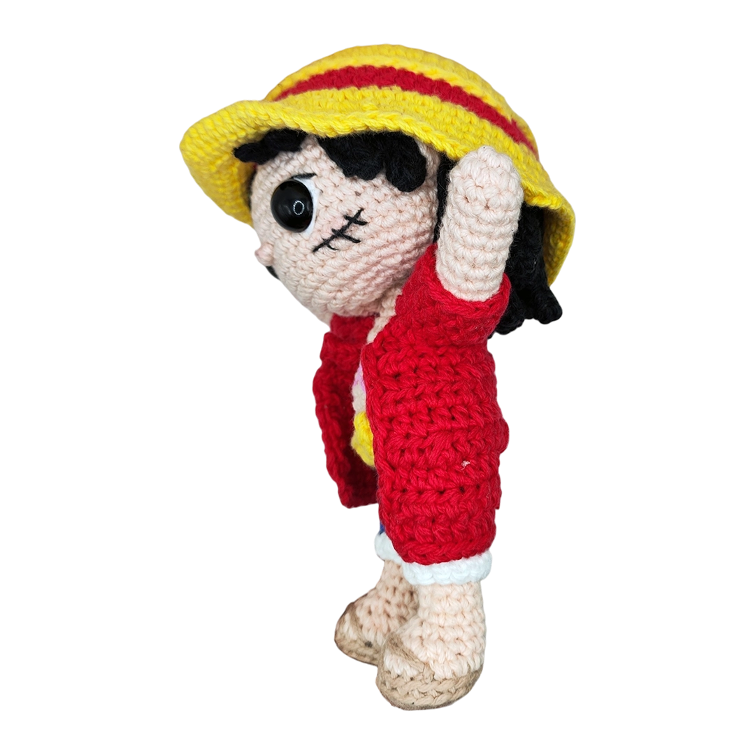 Amigurumi Monkey D Luffy One Piece Crochet Artesanal