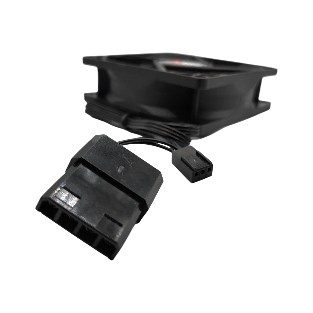 Ventilador 80mm Xcase Dual Conexión Molex Y 3 Pines Fan