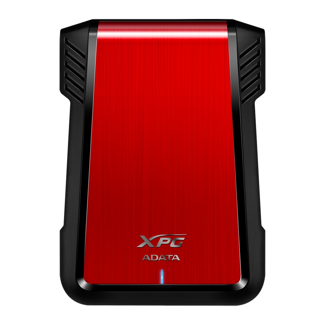 Gabinete Case Disco Duro Sata Adata Ex500 Alta Velocidad 6gb/s Rojo