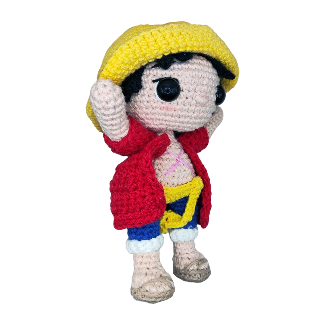 Amigurumi Monkey D Luffy One Piece Crochet Artesanal
