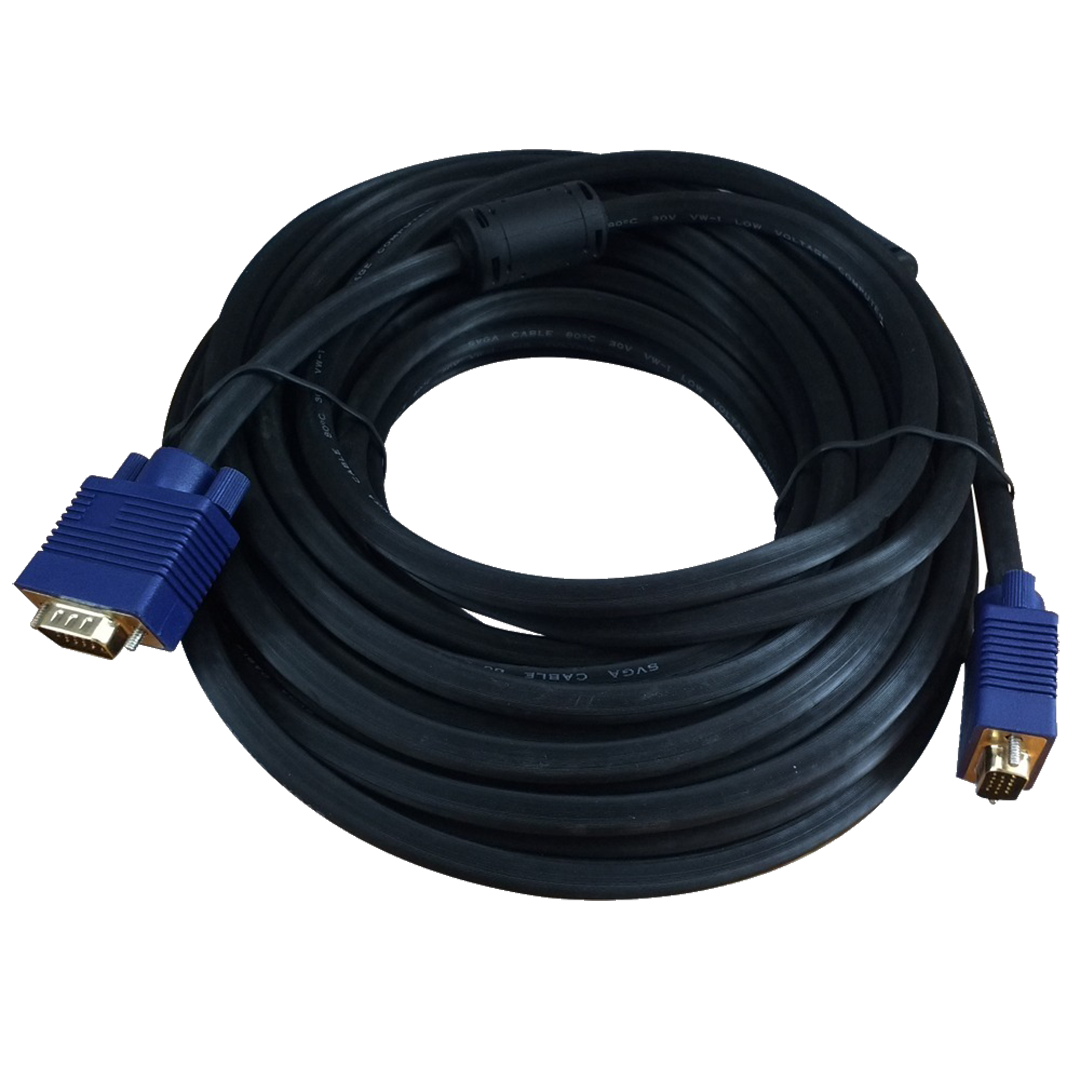 Cable VGA Macho a Macho 15 Metros Cobre Puro Reforzado