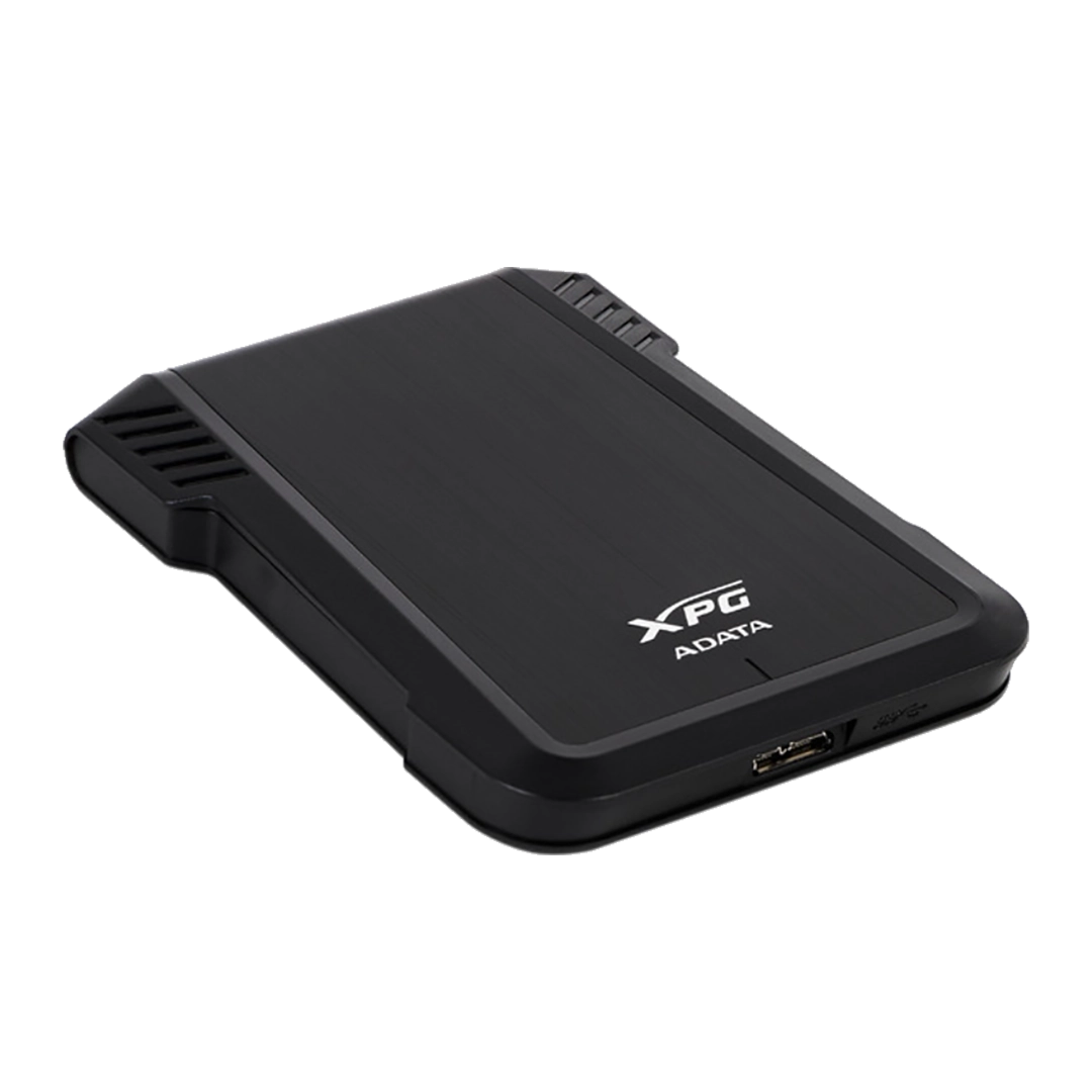 Gabinete Case Disco Duro Sata Adata Ex500 Alta Velocidad 6gb/s Negro