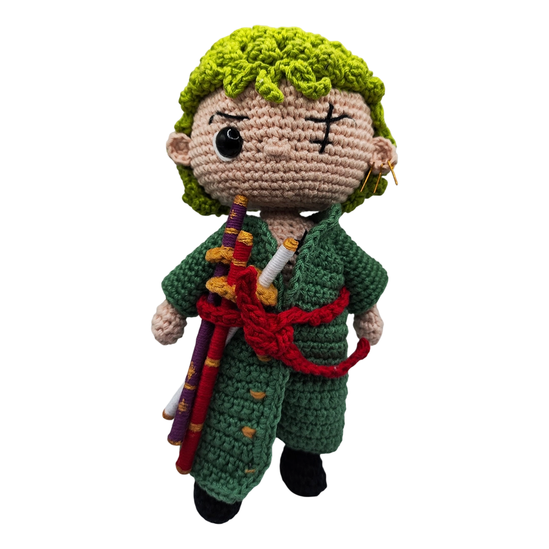 Amigurumi One Piece Roronoa Zoro Crochet Artesanal