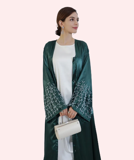 Cardigan Embroidery Abaya