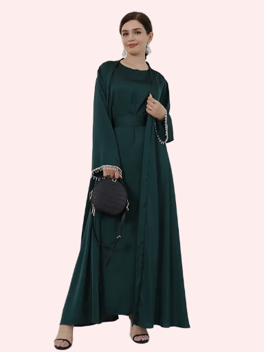 Cardigan Abaya Set