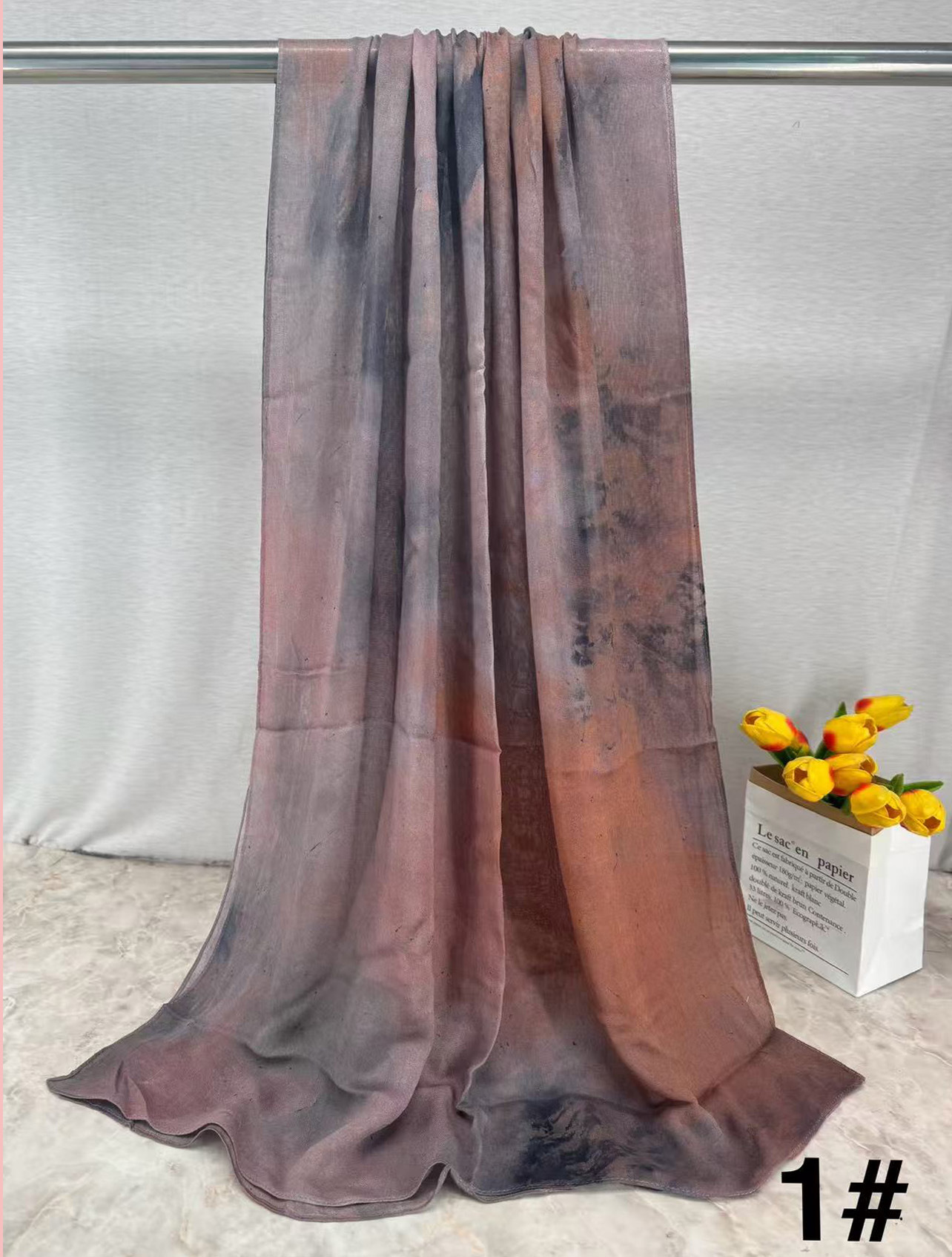 HY013 Printed modal Muslim hijab