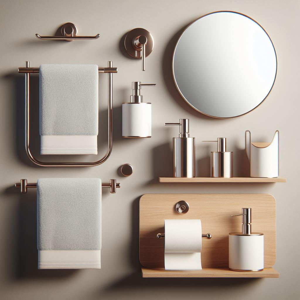 Modern Bathroom Accessory Set