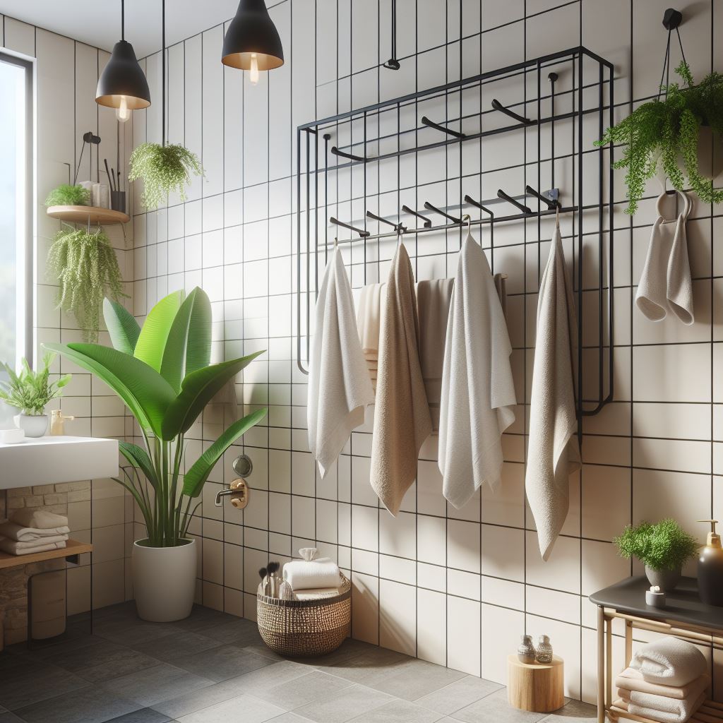 Modern Bathroom Towel Rack