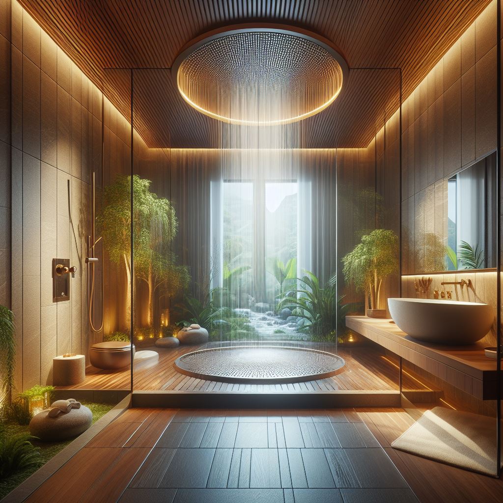 Luxury Rain Shower Door