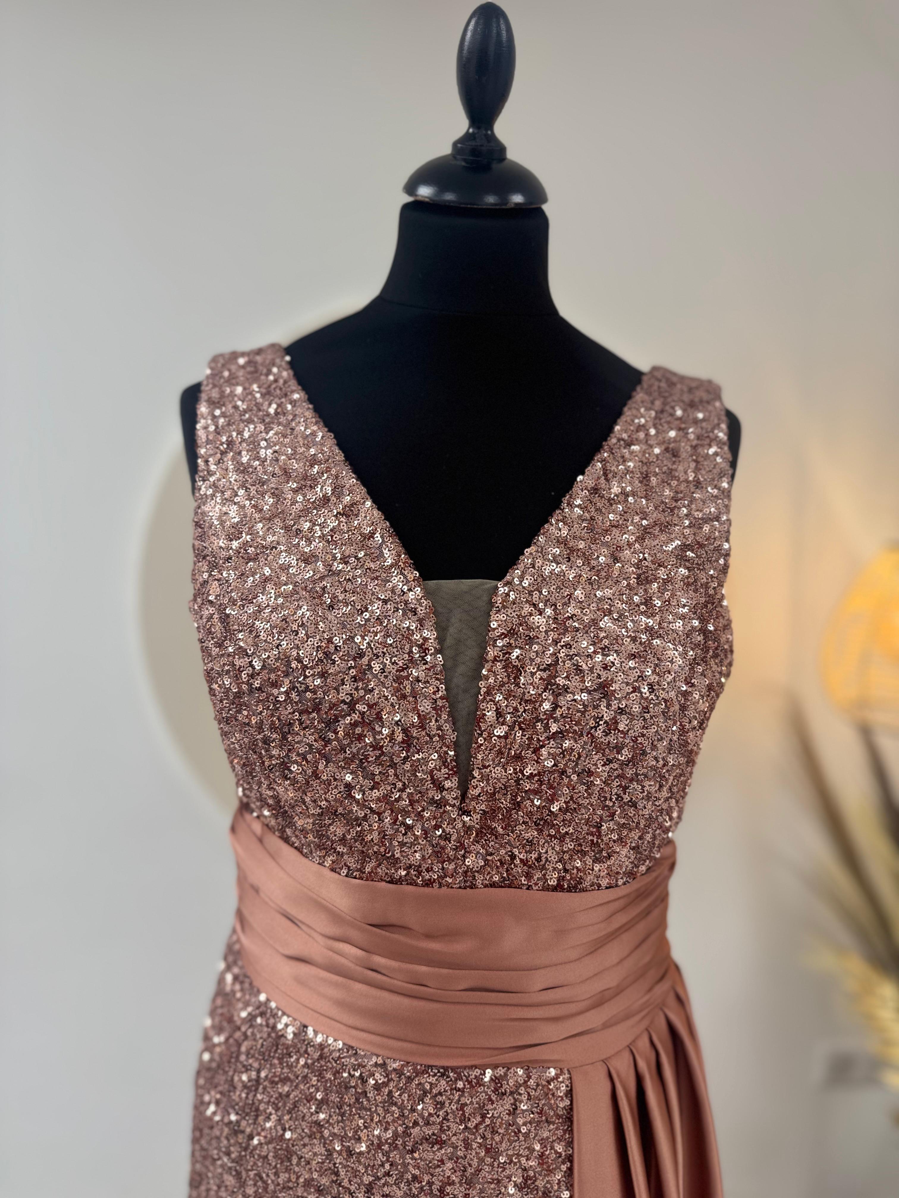 Robe de soirée pailletée