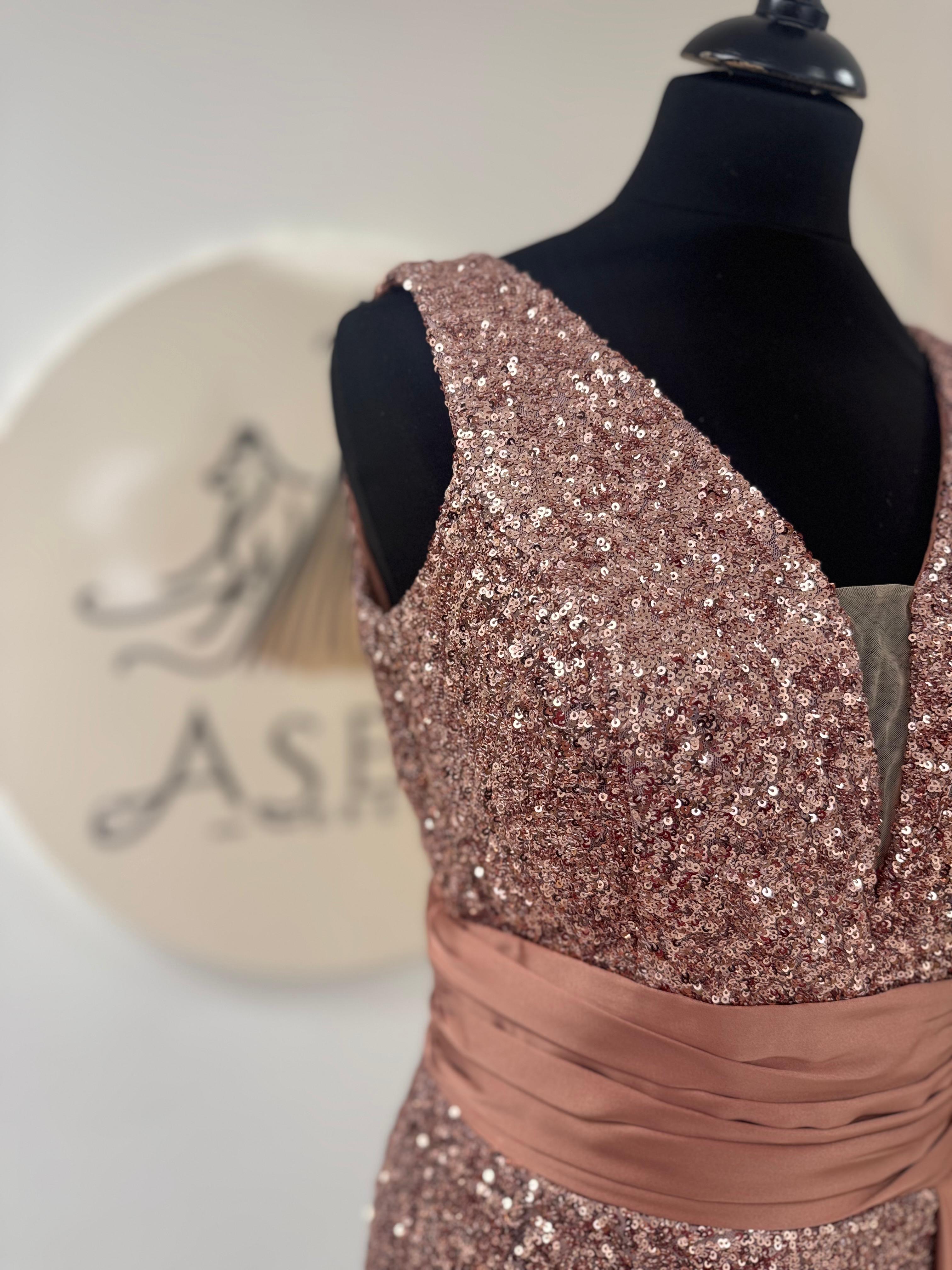 Robe de soirée pailletée