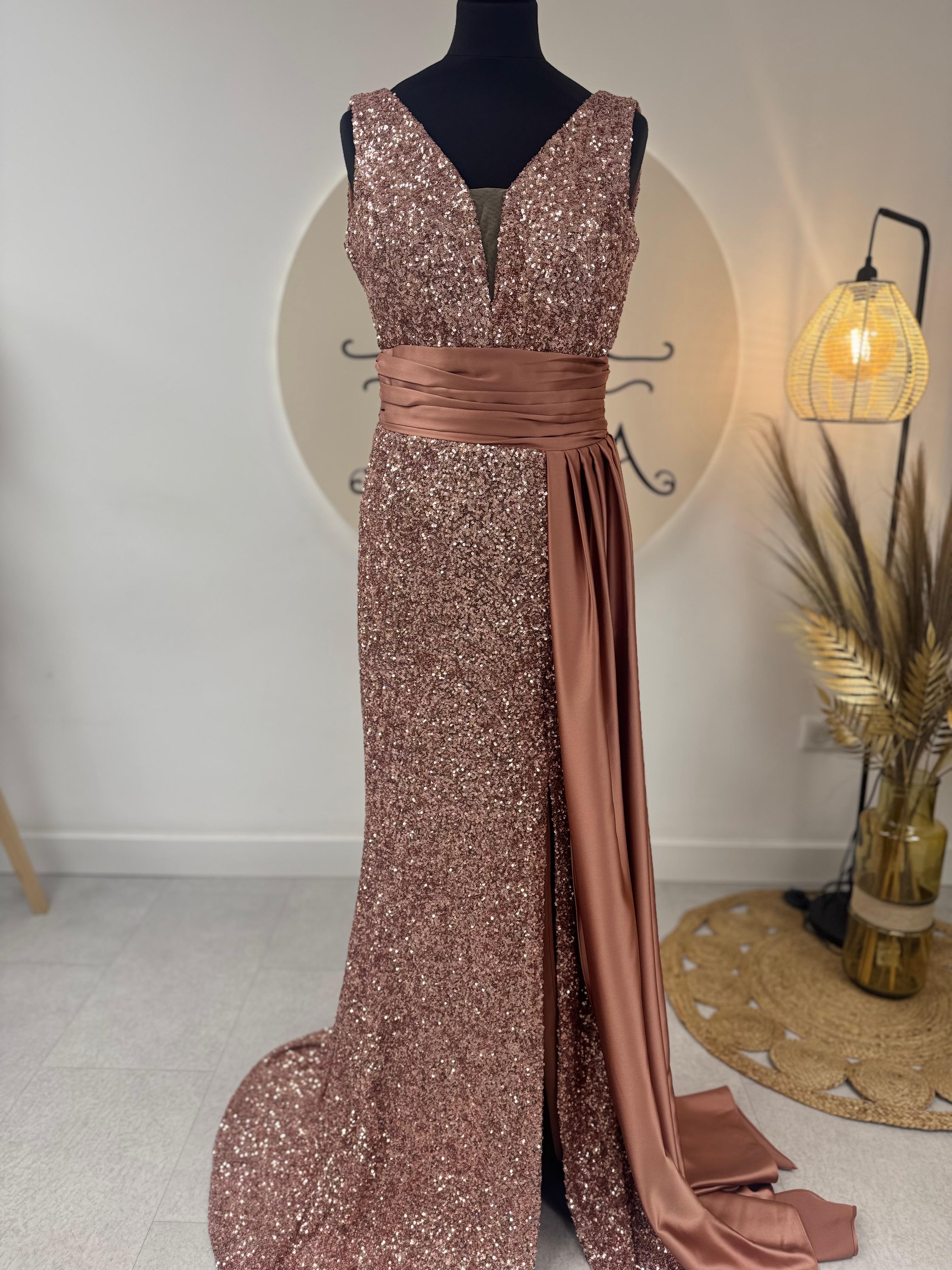 Robe de soirée pailletée