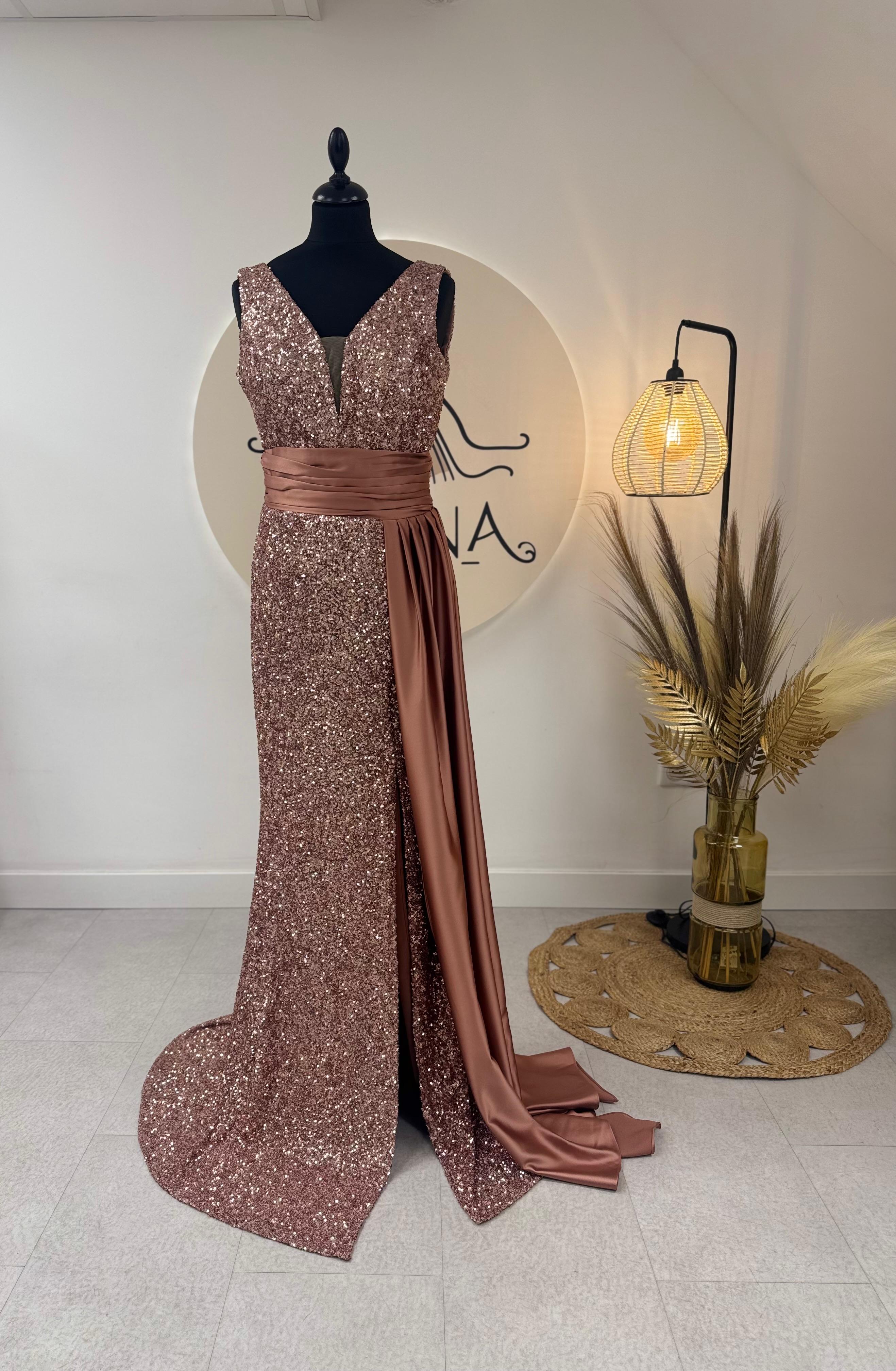 Robe de soirée pailletée