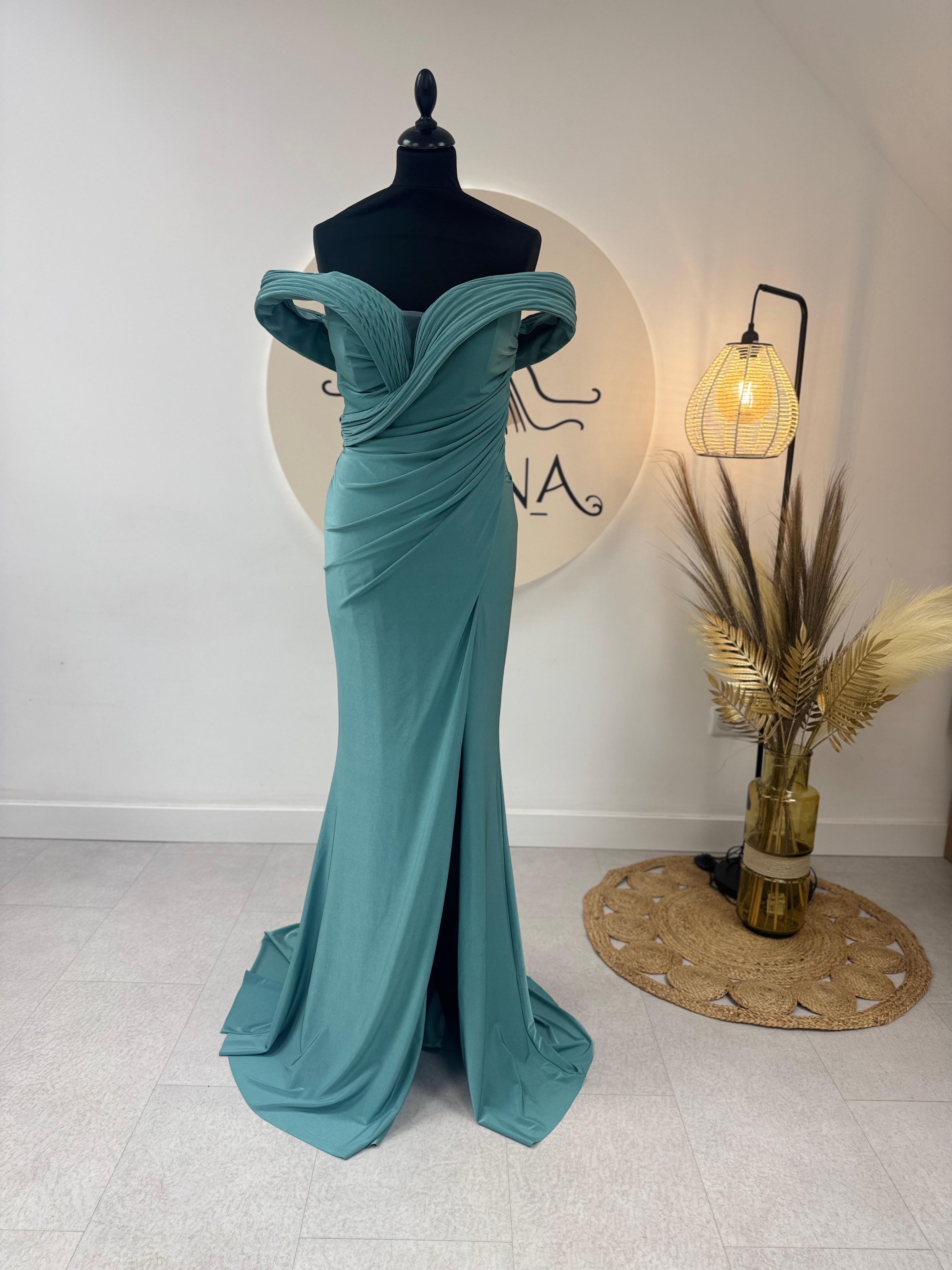 Robe de soirée émeraude