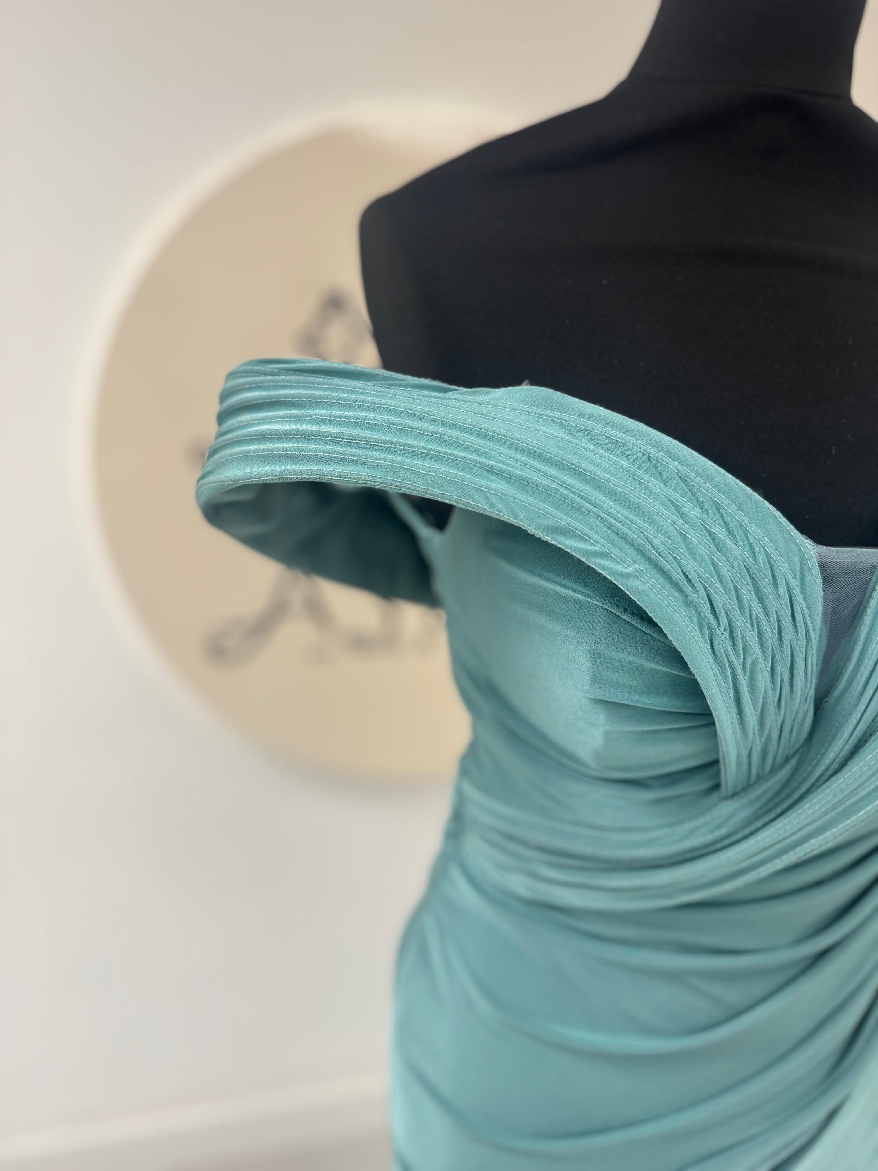 Robe de soirée émeraude
