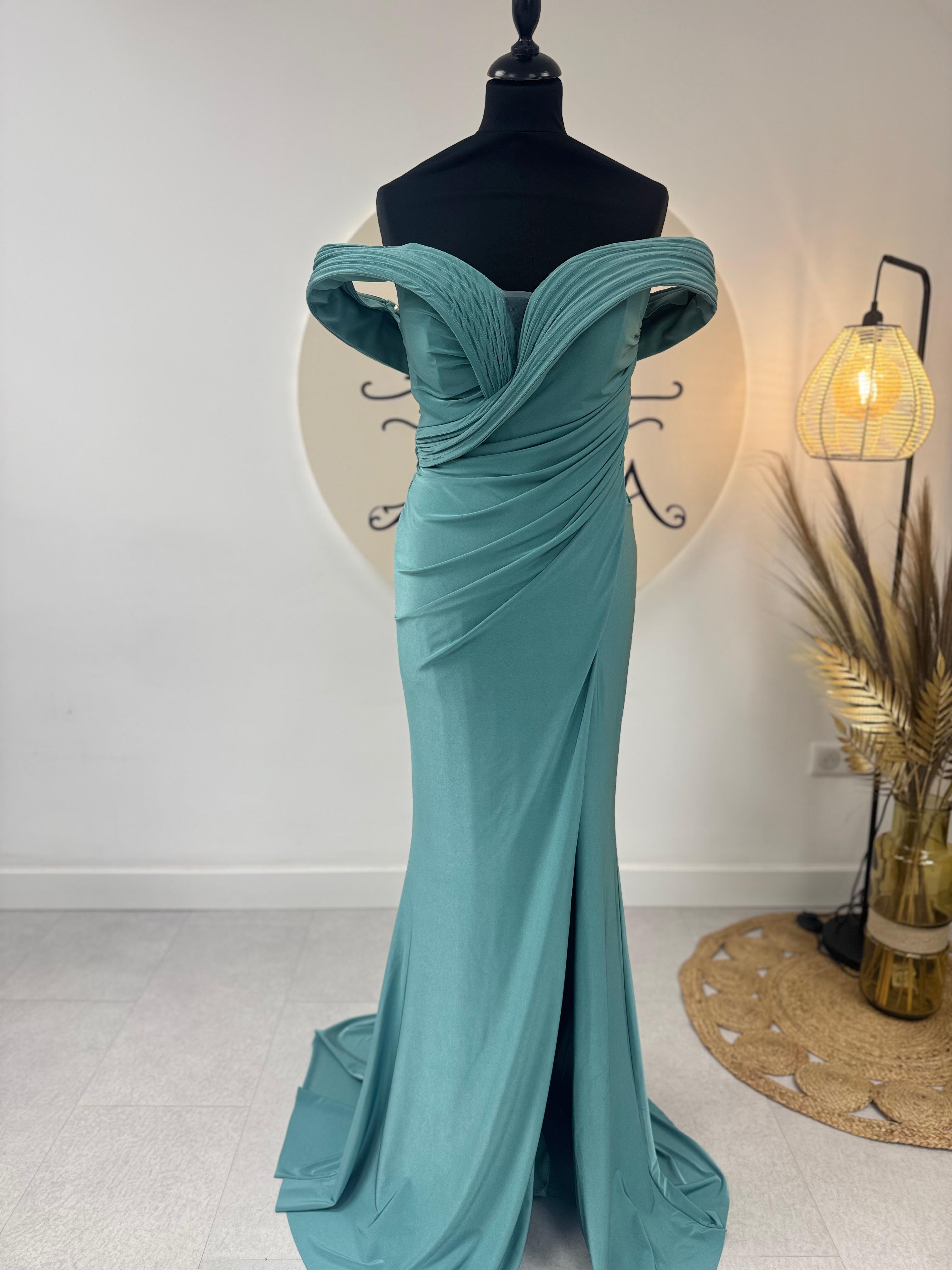 Robe de soirée émeraude